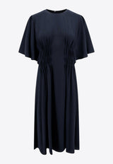 Chloè Draped Silk Midi Dress Blue C24SRO01004_4C3_Blue_29841203