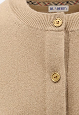 Burberry Clara Cashmere-Blend Cardigan Beige 8112121B8626_FLAX_29838715