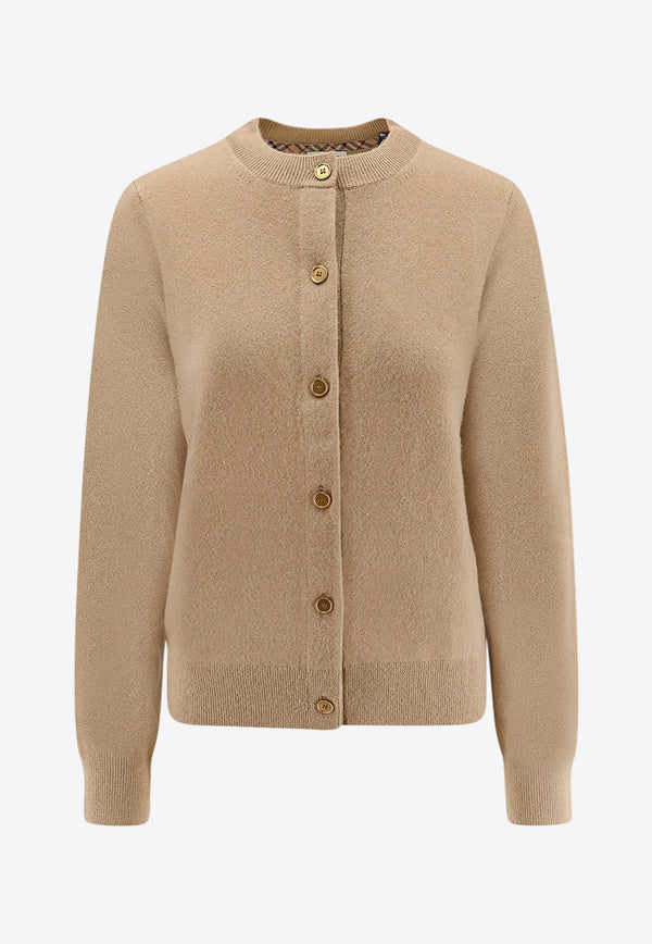 Burberry Clara Cashmere-Blend Cardigan Beige 8112121B8626_FLAX_29838715
