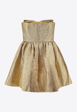 Self-Portrait Maxi Bow Strapless Mini Dress Gold RS25900SGD_GOLD_Golden_29838899