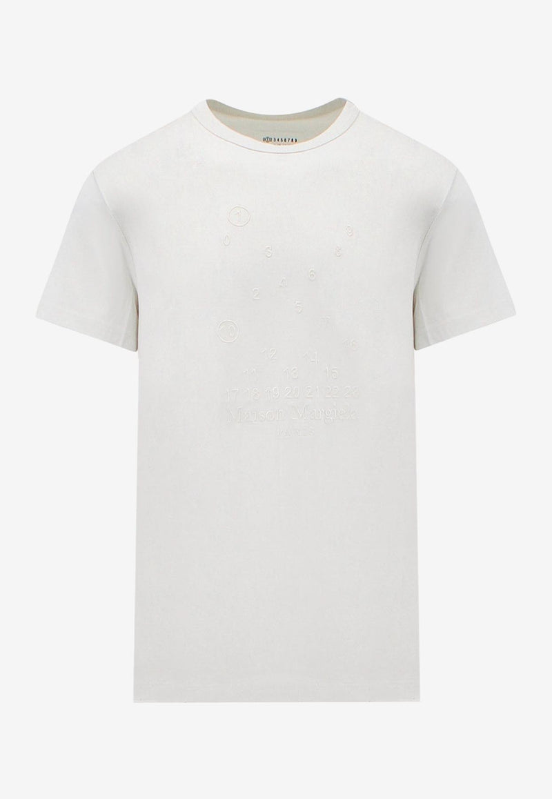 Maison Margiela Crewneck Logo T-shirt White S50GC0684S22816_729_Beige_29844704