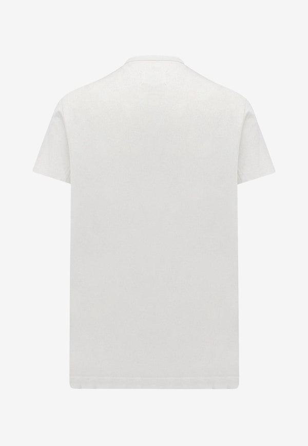 Maison Margiela Crewneck Logo T-shirt White S50GC0684S22816_729_Beige_29844704