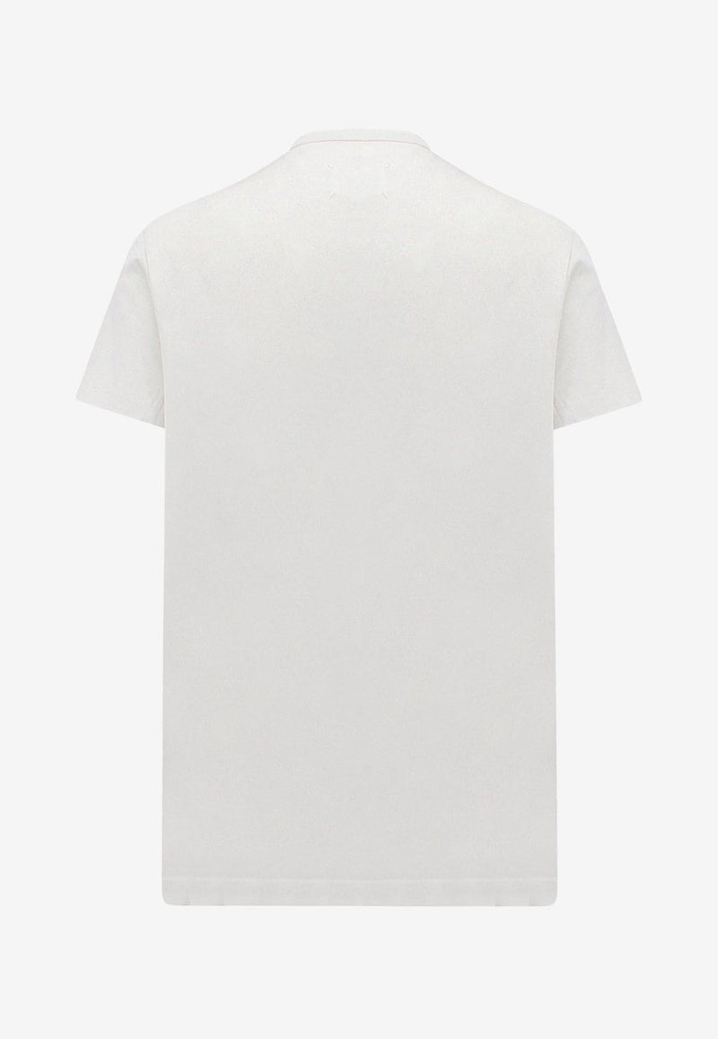 Maison Margiela Crewneck Logo T-shirt White S50GC0684S22816_729_Beige_29844704