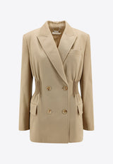 Chloè Double-Breasted Wool Jacket Beige C24SVE02170_278_Beige_29844640