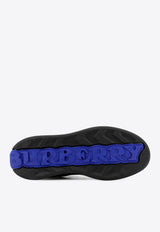Burberry Terrace Leather and Check Sneakers Black 8108650A1189_Black_29838574