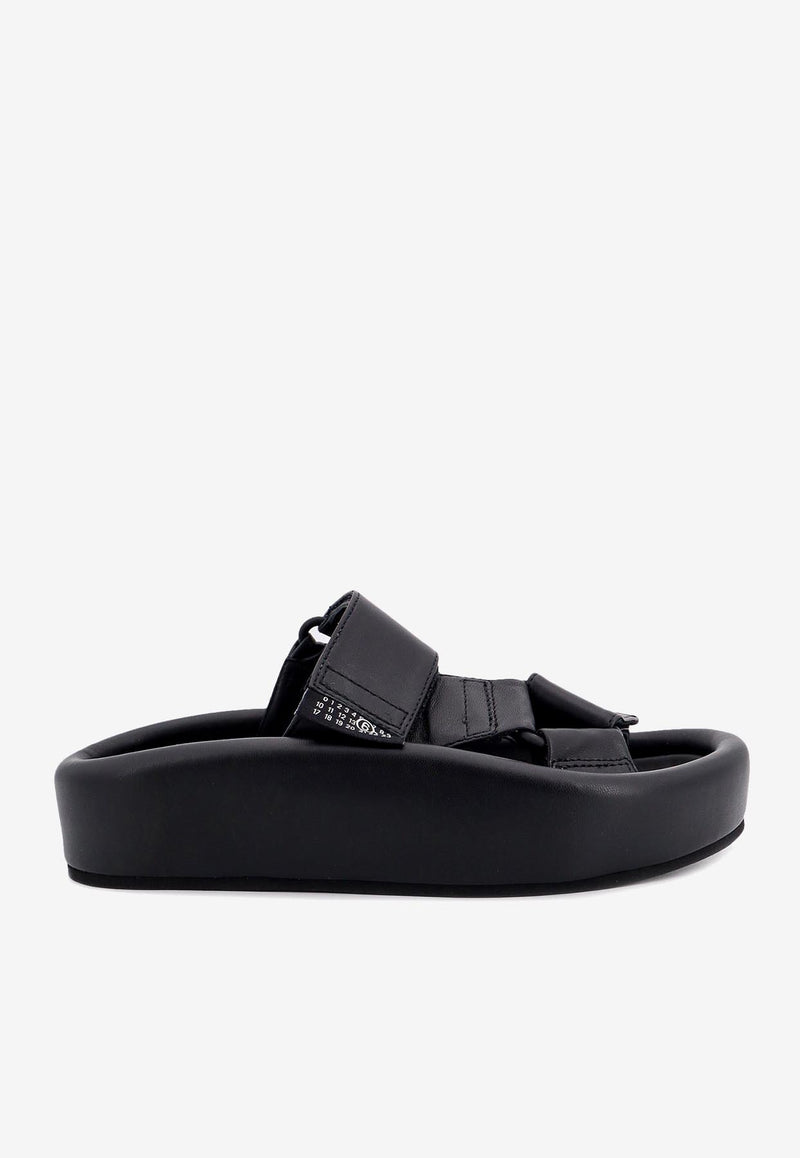 MM6 Maison Margiela Flatform Leather Sandals Black S59WP0206P6383_T8013_Black_29842809