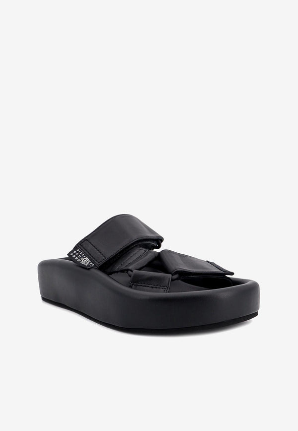 MM6 Maison Margiela Flatform Leather Sandals Black S59WP0206P6383_T8013_Black_29842809