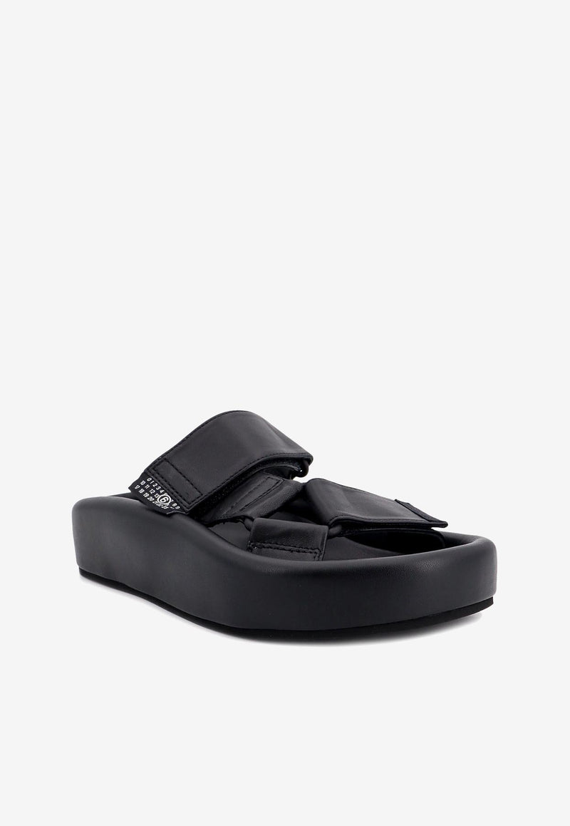 MM6 Maison Margiela Flatform Leather Sandals Black S59WP0206P6383_T8013_Black_29842809