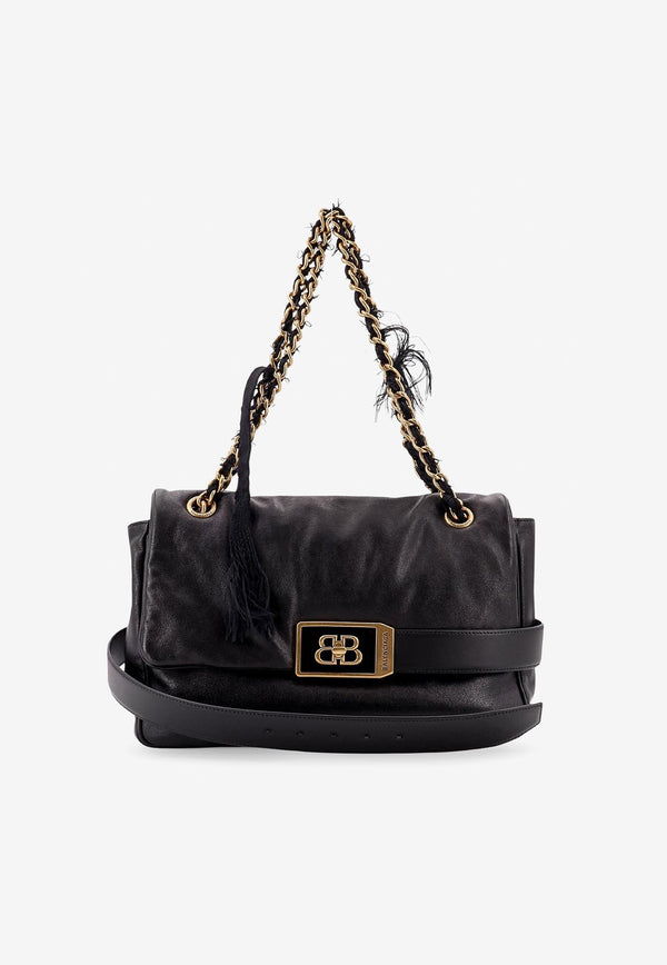 Balenciaga Medium Modu Flap Shoulder Bag Black 8117812ABIW_1060_Black_29838735