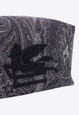 Etro Medium Arnica Paisley Jacquard Pouch Bag Black 103897864_0011_Black_29840804