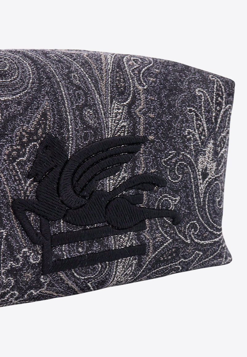 Etro Medium Arnica Paisley Jacquard Pouch Bag Black 103897864_0011_Black_29840804
