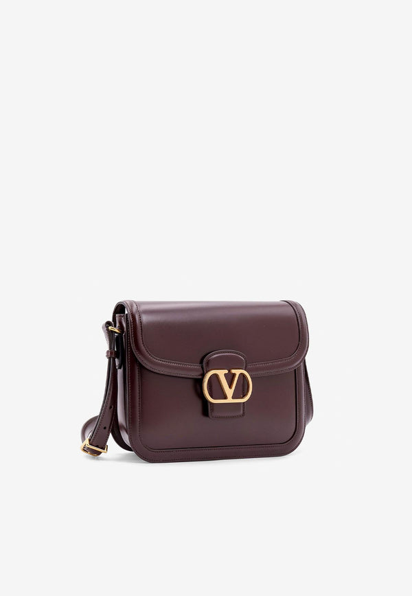 Valentino 9TO5 VLogo Shoulder Bag in Smooth Leather Mahogany 6W2B0R15UHF_REL_Brown_29839064