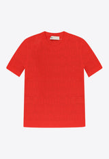 Tory Burch T Monogram Crewneck T-shirt Red 168853603_Blazing red_29839912