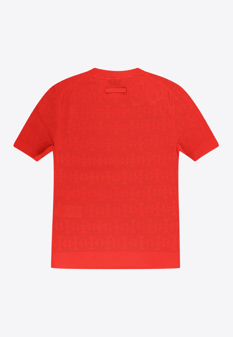 Tory Burch T Monogram Crewneck T-shirt Red 168853603_Blazing red_29839912