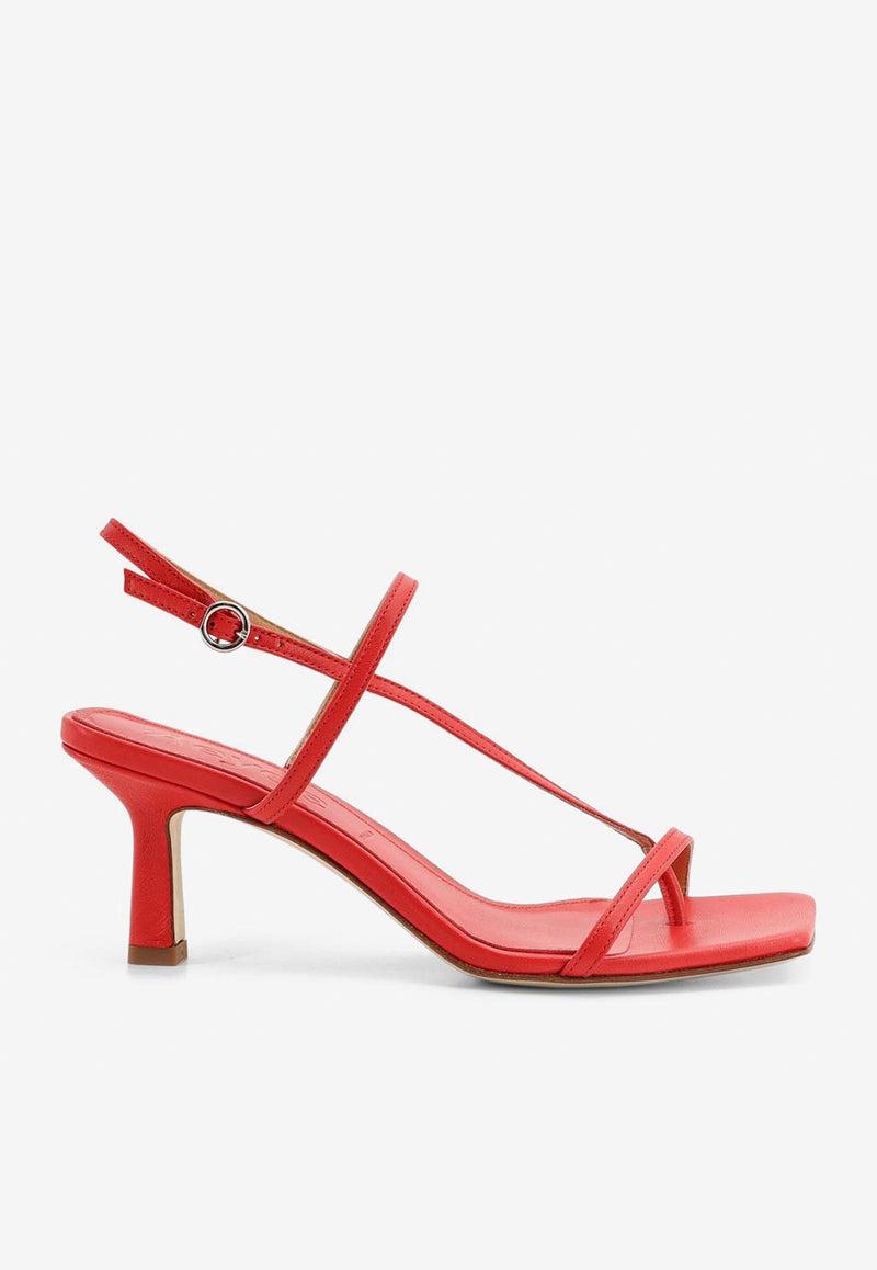 Aeyde Elise 75 Leather Sandals Red A11HSASTS65CI19SS25406007_RED_Red_29844677