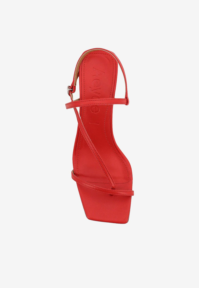 Aeyde Elise 75 Leather Sandals Red A11HSASTS65CI19SS25406007_RED_Red_29844677