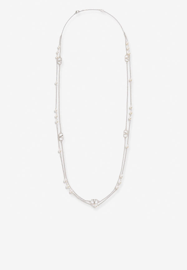 Valentino  VLogo Chain Necklace Silver 6Y2J0S33UXM_6RU_Silver_29847832