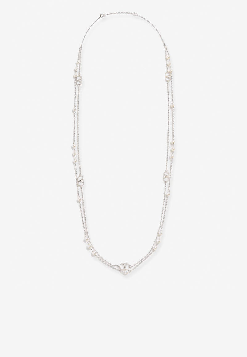 Valentino  VLogo Chain Necklace Silver 6Y2J0S33UXM_6RU_Silver_29847832