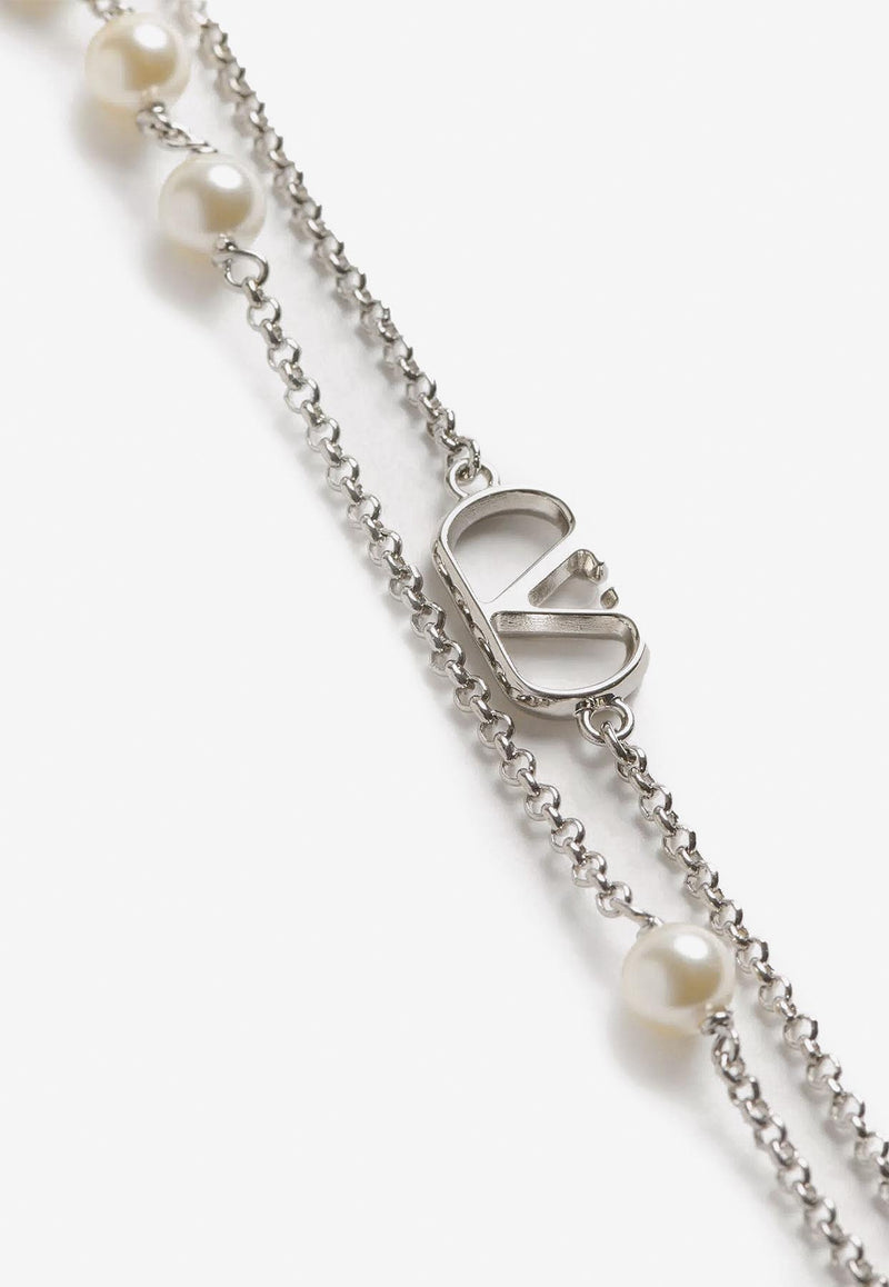 Valentino  VLogo Chain Necklace Silver 6Y2J0S33UXM_6RU_Silver_29847832