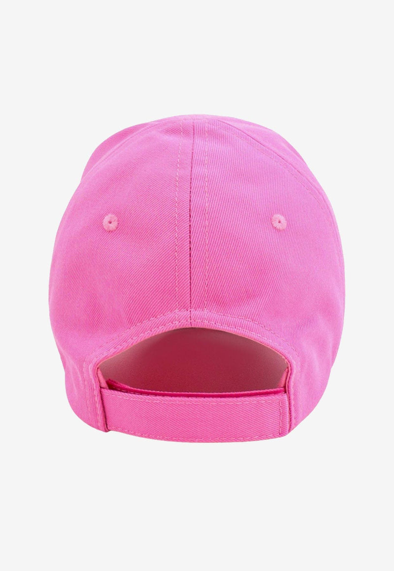 Balenciaga Logo Embroidered Baseball Cap Pink 7507144B5B3_5677_Pink_29842338