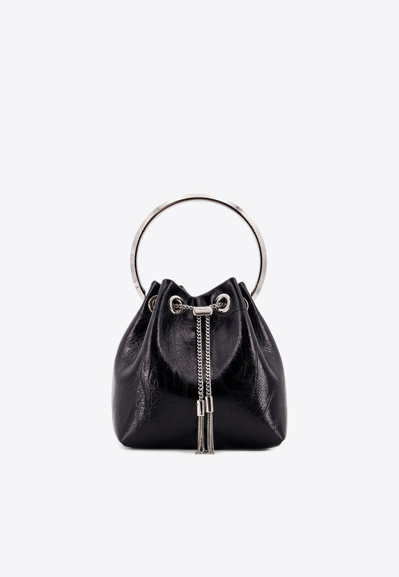 Jimmy Choo Bon Bon Leather Shoulder Bag Black BONBONTZZBLACK/SILVER_Black_29839808
