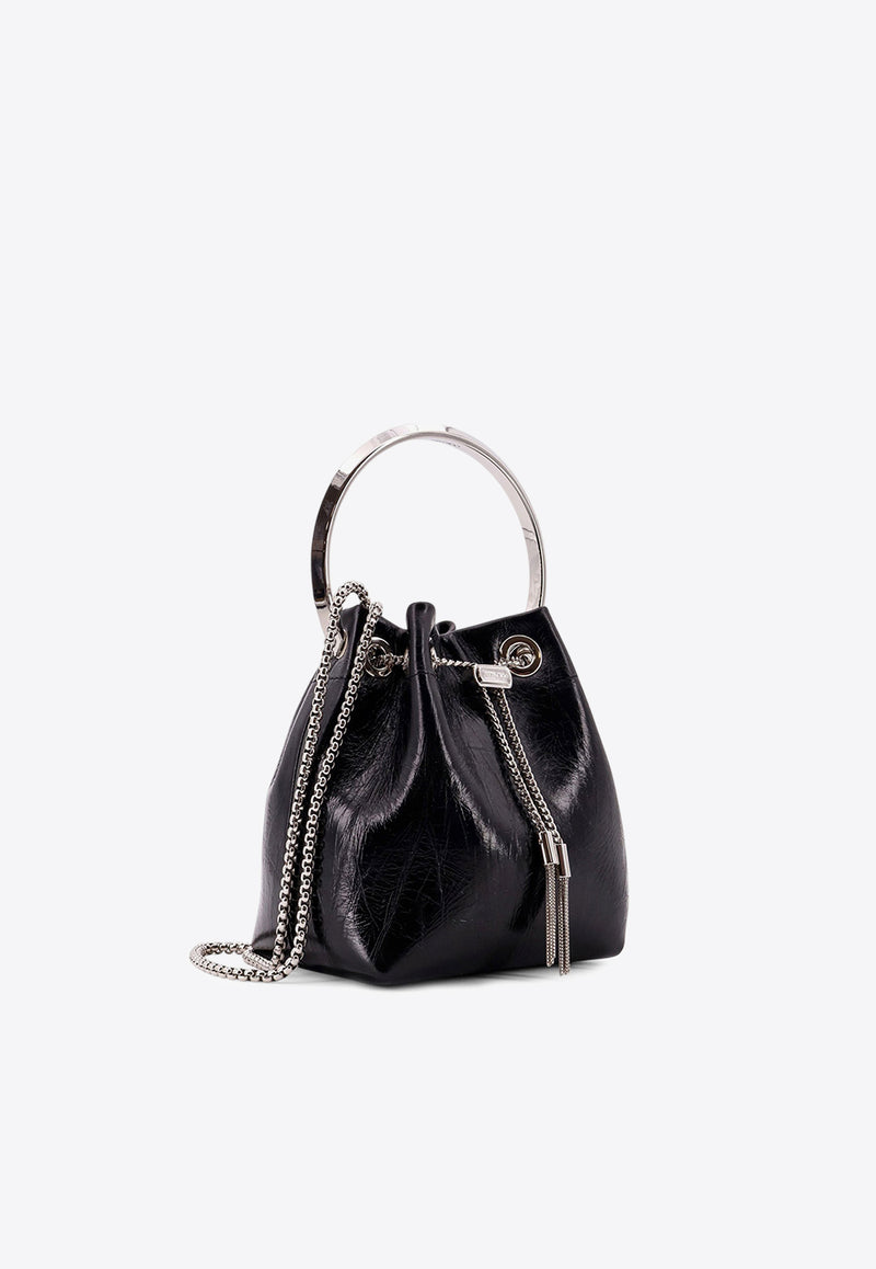Jimmy Choo Bon Bon Leather Shoulder Bag Black BONBONTZZBLACK/SILVER_Black_29839808