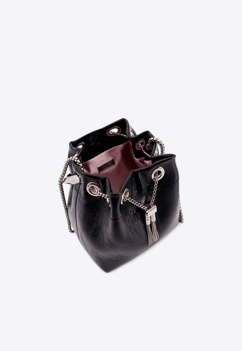 Jimmy Choo Bon Bon Leather Shoulder Bag Black BONBONTZZBLACK/SILVER_Black_29839808