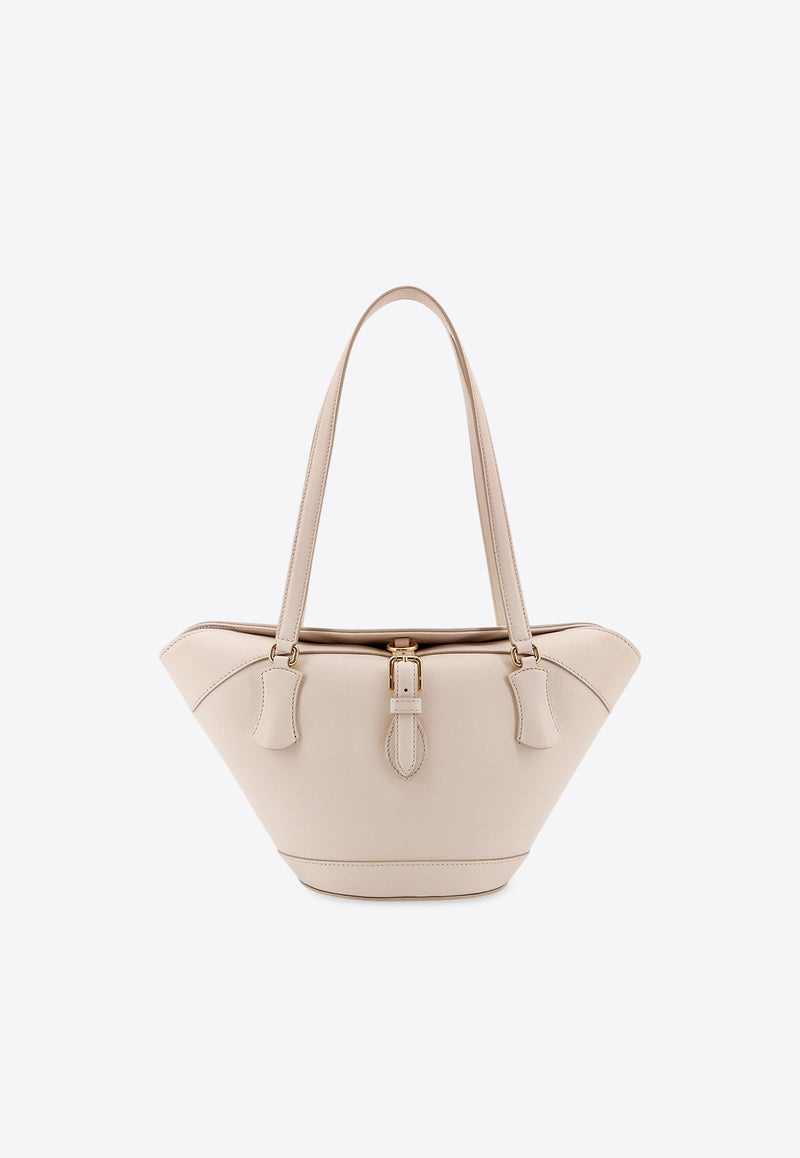 Dolce & Gabbana Capri Coffa Leather Shoulder Bag Ivory BB7815AK27480004_Ivory_29839843