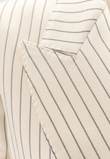 Tom Ford Striped Double-Breasted Wool-Blend Blazer White GI2971FAX1158_XECBL_White_29844528