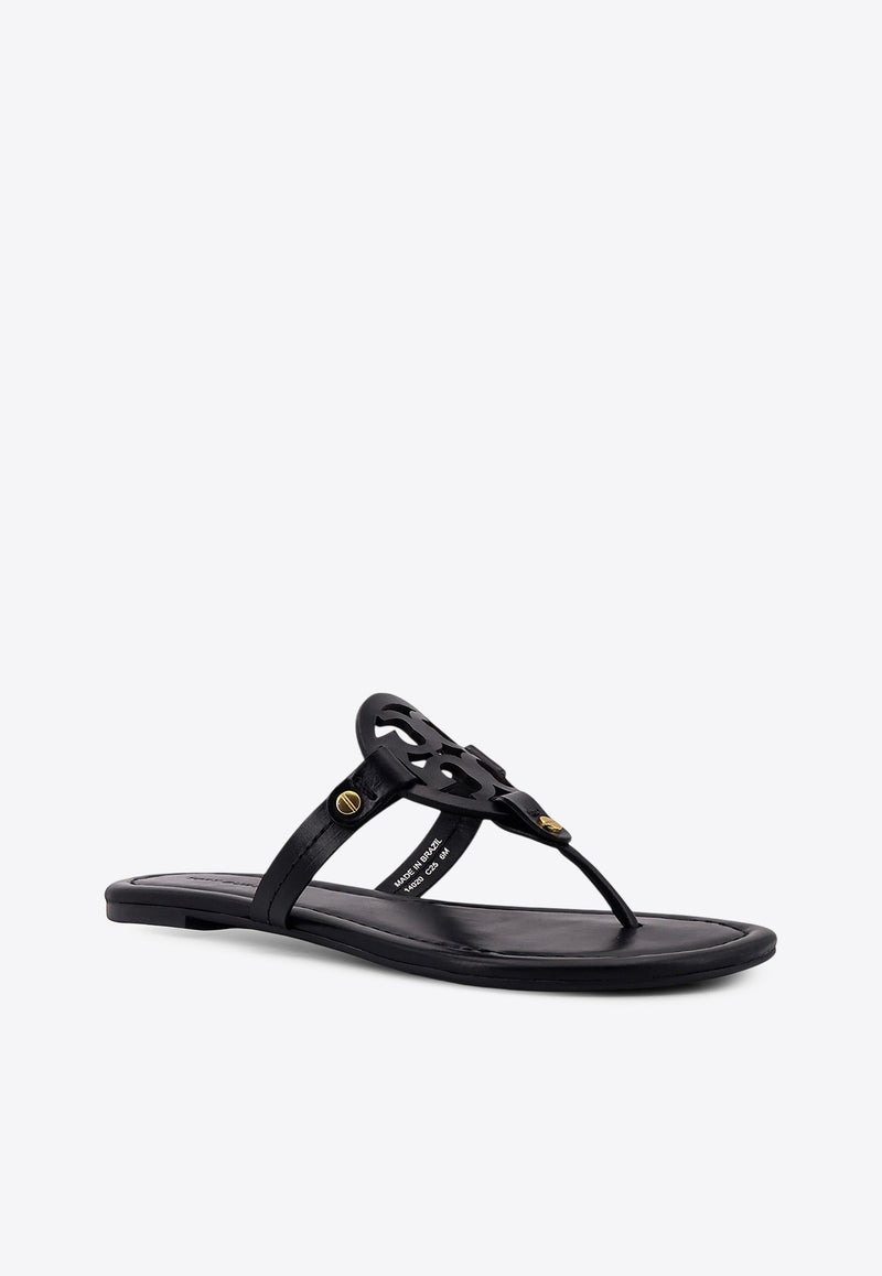 Tory Burch Miller Leather Thong Sandals Black 50008694001_PERFECT BLACK_29844509