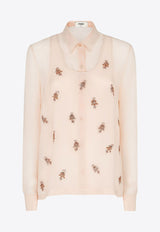 Fendi Floral Embellished Layered Top Pink FS8251AQ33_F1RX0_Pink_29851470