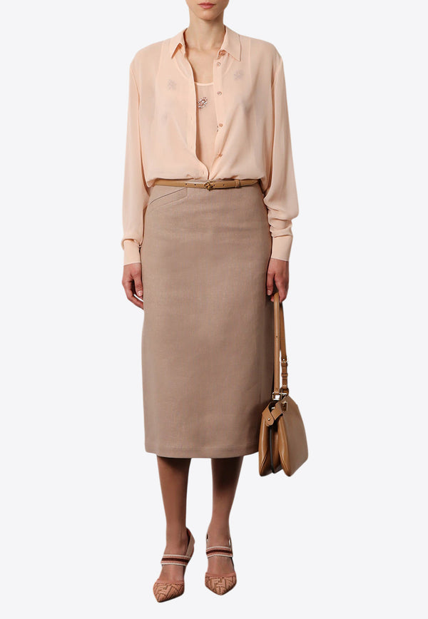 Floral Embellished Layered Top