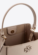 Tory Burch McGraw Leather Bucket Bag Beige 158500200_Fresh Clay_29841140