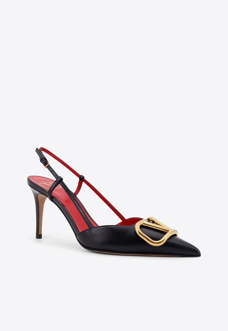 Valentino VLogo 80 Leather Slingback Pumps Black 7W2S0R01DSH0NO_Black_29841083