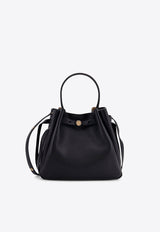 Tory Burch Romy Leather Bucket Bag Black 166982001_Black_29842781