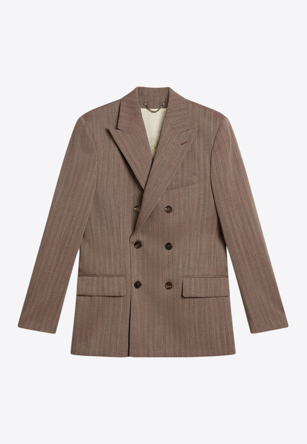 Golden Goose DB Dave Double-Breasted Blazer Brown GMP00835P00209040190_MAROON_29857073