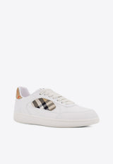 Burberry Terrace Leather and Check Sneakers White 8108649A1464_White sand_29839958