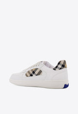 Burberry Terrace Leather and Check Sneakers White 8108649A1464_White sand_29839958