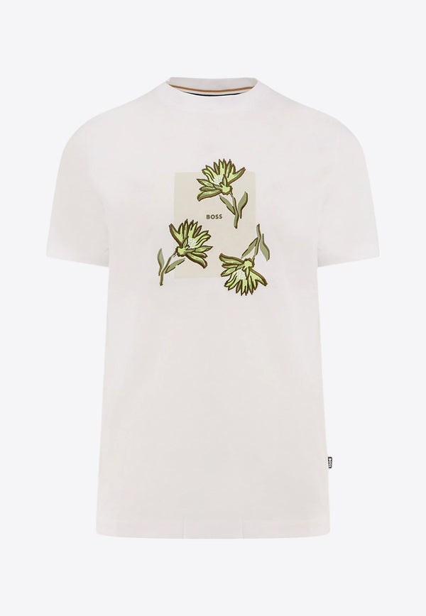 Hugo Boss Embroidered Logo T-shirt White 50536763_100_White_30898110