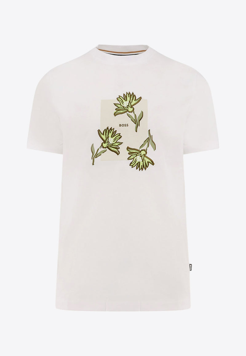 Hugo Boss Embroidered Logo T-shirt White 50536763_100_White_30898110