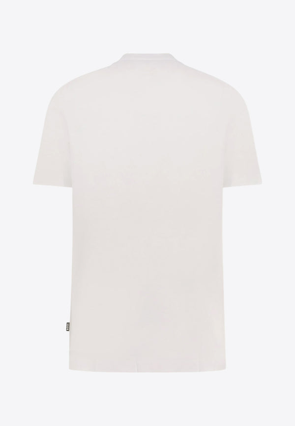 Hugo Boss Embroidered Logo T-shirt White 50536763_100_White_30898110