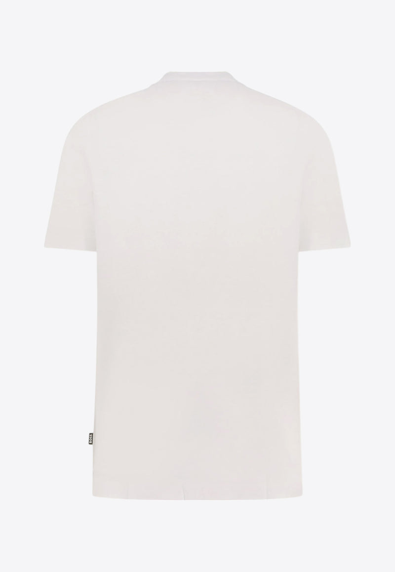 Hugo Boss Embroidered Logo T-shirt White 50536763_100_White_30898110