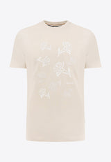 Hugo Boss Embroidered Logo T-shirt Beige 50536763_131_BIA_30898345