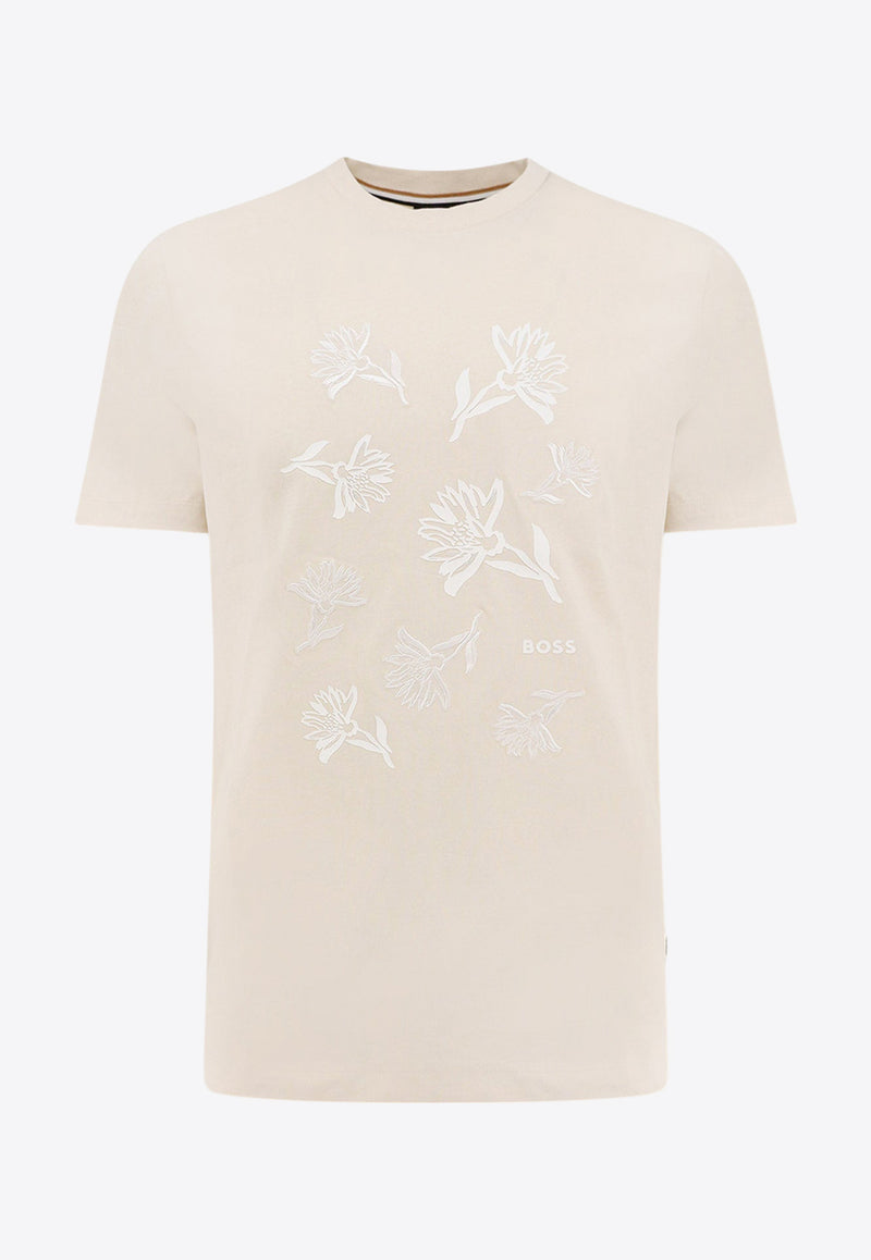 Hugo Boss Embroidered Logo T-shirt Beige 50536763_131_BIA_30898345