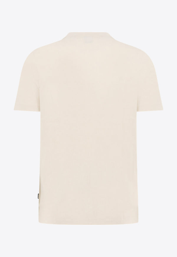 Hugo Boss Embroidered Logo T-shirt Beige 50536763_131_BIA_30898345