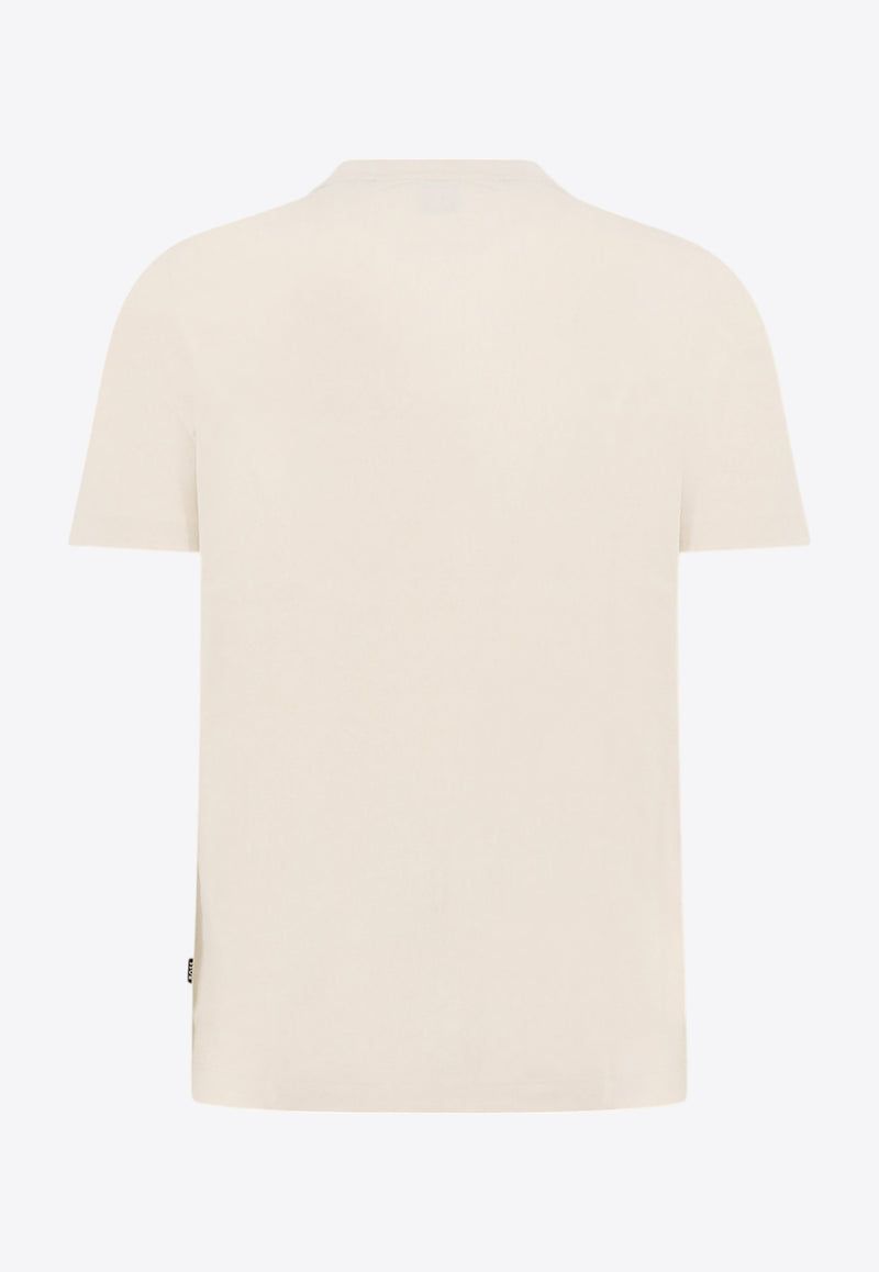 Hugo Boss Embroidered Logo T-shirt Beige 50536763_131_BIA_30898345
