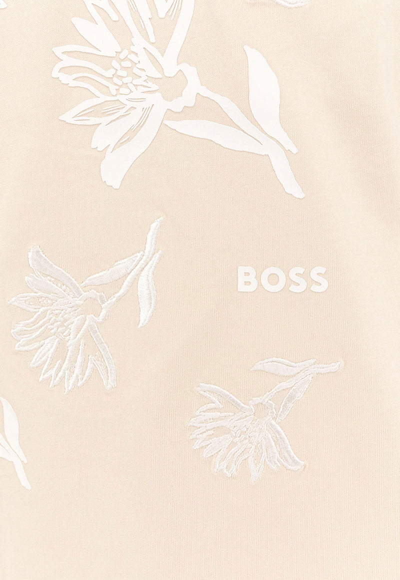 Hugo Boss Embroidered Logo T-shirt Beige 50536763_131_BIA_30898345
