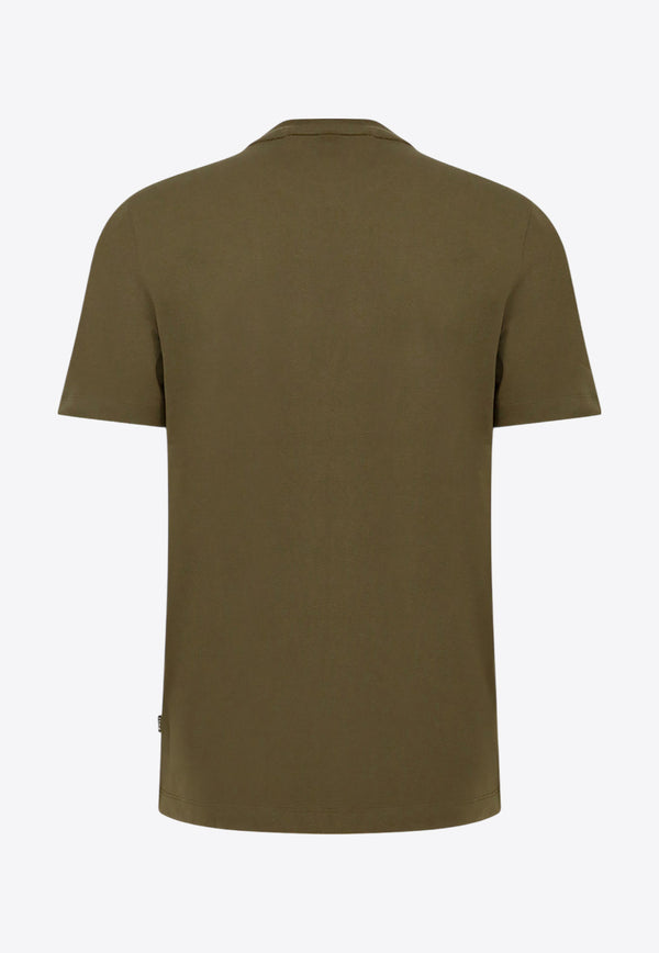 Hugo Boss Embroidered Logo T-shirt Olive 50536763_302_Verde Scuro_30897646