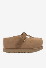 Logo-Engraved Suede Slippers