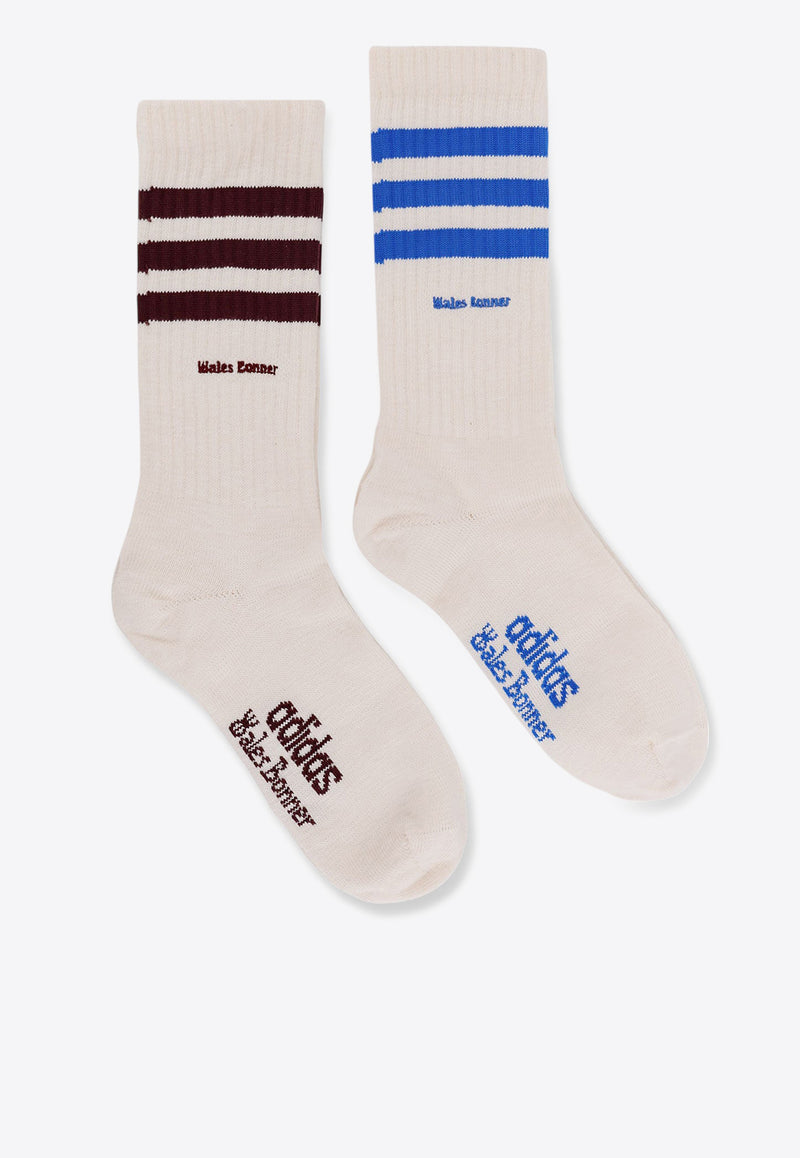 Adidas X Wales Bonner Striped Logo-Printed Socks White JV8683_WHITE_White_29838122